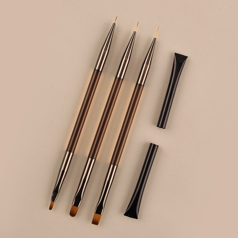3 stücke Doppel-ende Nail art  – Detailing Brush Set Bewertung und Preis